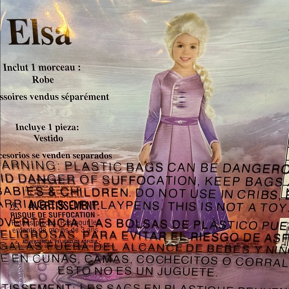 Disney Frozen II Elsa Kids Costume NIP - Picture 3 of 10